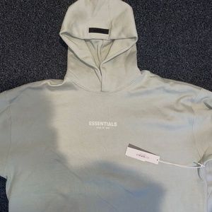 Fear of God essentials seafoam hoodie XL